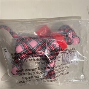 NWT PINK Victoria's Secret Plaid Dog